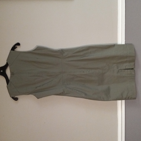 H&M Sage Colored, Sleeveless, Zip Back  Dress - Picture 3 of 12